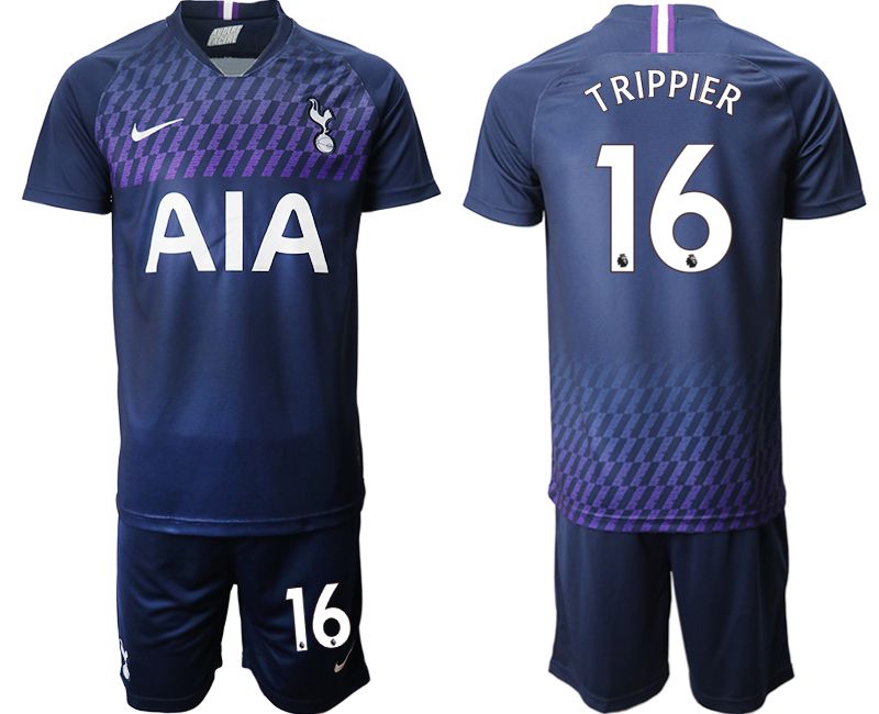 Men 2019-2020 club Tottenham Hotspur away #16 blue Soccer Jerseys